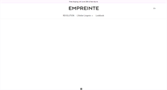 Desktop Screenshot of empreintelatelierlingerie.com