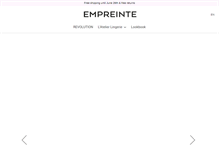 Tablet Screenshot of empreintelatelierlingerie.com